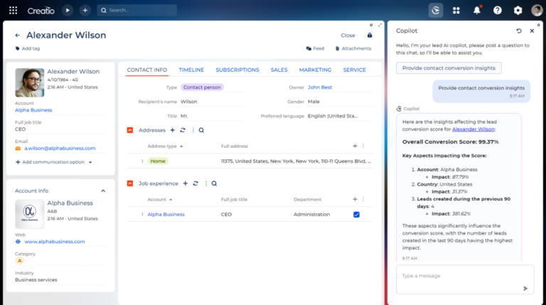 Creatio AI Copilot - 聯壹數位 - 數位轉型發展中心